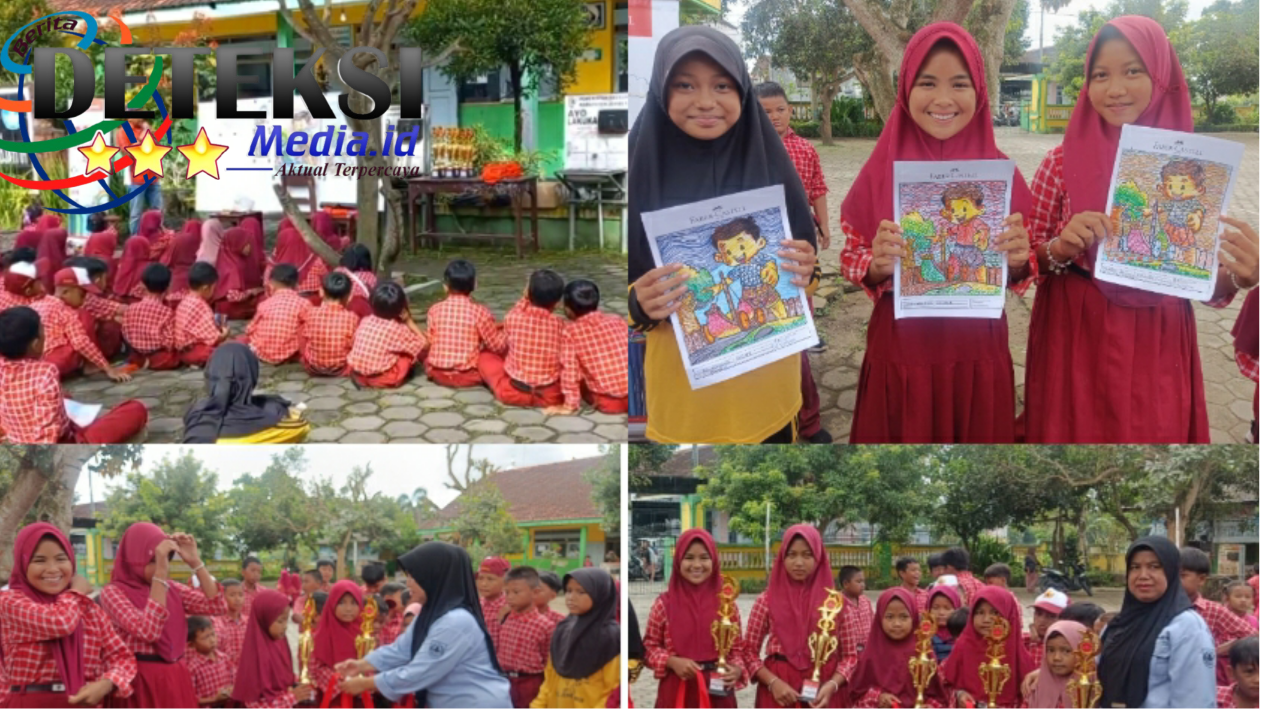 Tingkatkan Kreativitas Seni Siswa SD Negeri 1 Wonojati Kecamatan Jenggawah Adakan Lomba Mewarnai Faber-Castell