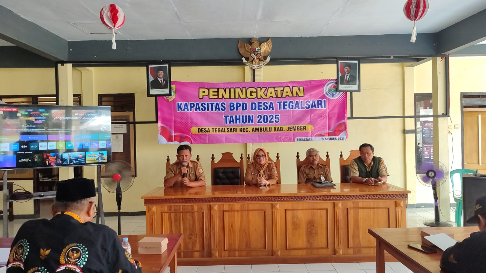 Peningkatan Kapasitas BPD desa Tegalsari kecamatan Ambulu kabupaten Jember