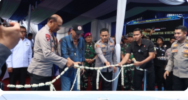 Kapolda Jatim Resmikan Dermaga dan Kapal Cepat Satpolairud Polresta Banyuwangi