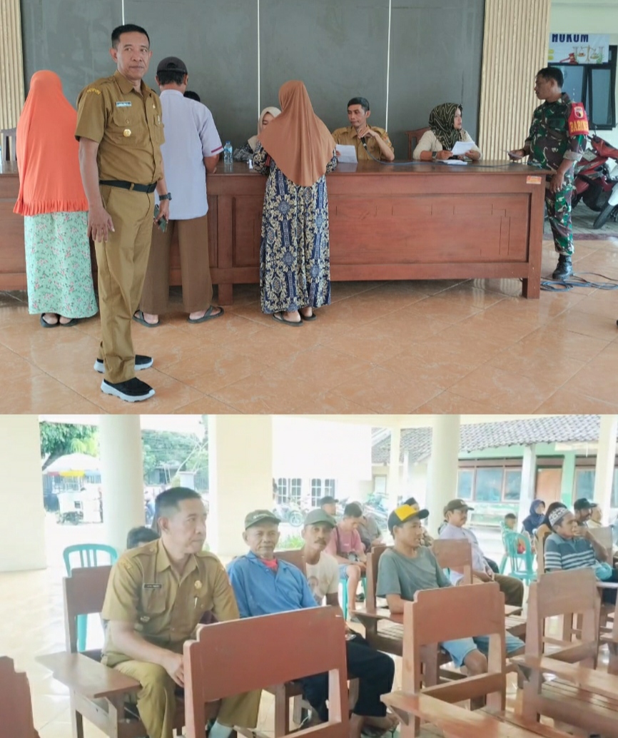 Pj kepala Desa Pancakarya Achmad Fauzi Mengawal Langsung Penyaluran Bantuan Langsung Tunai Kesra(BLTS) Desa Pancakarya Kecamatan Ajung Kabupaten Jember