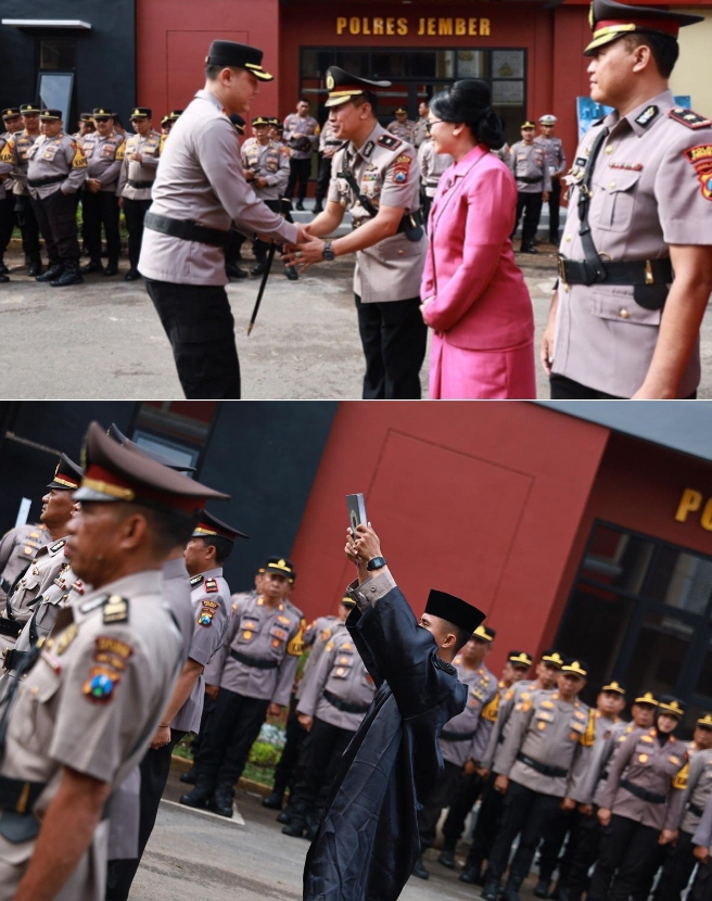 Kapolres Jember Pimpin Sertijab Kasiwas dan 8 Kapolsek, untuk Pelayanan Masyarakat