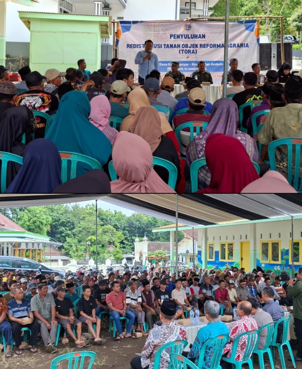 ATR/BPN Jember Gelar Penyuluhan TORA di Dusun Sentong Desa Karanganyar