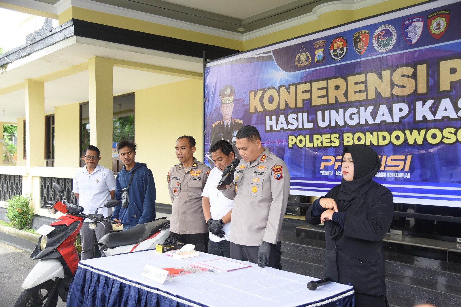 Polres Bondowoso Berhasil Ungkap Kasus Curanmor Beserta Penadahnya