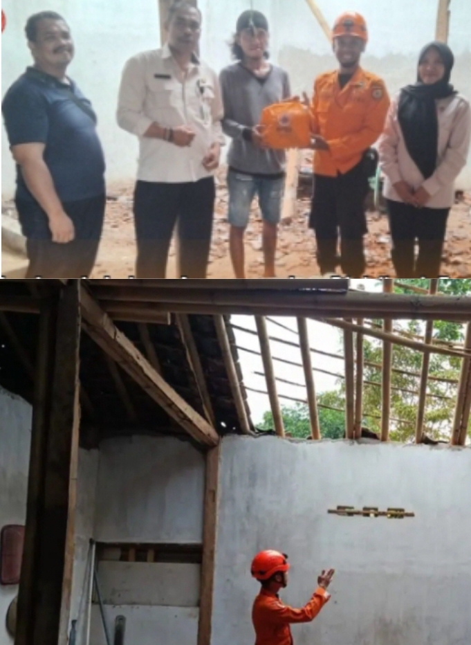 BPBD Jember Gerak Cepat Distribusikan Logistik Bagi Rumah Roboh di Patrang Kabupaten Jember