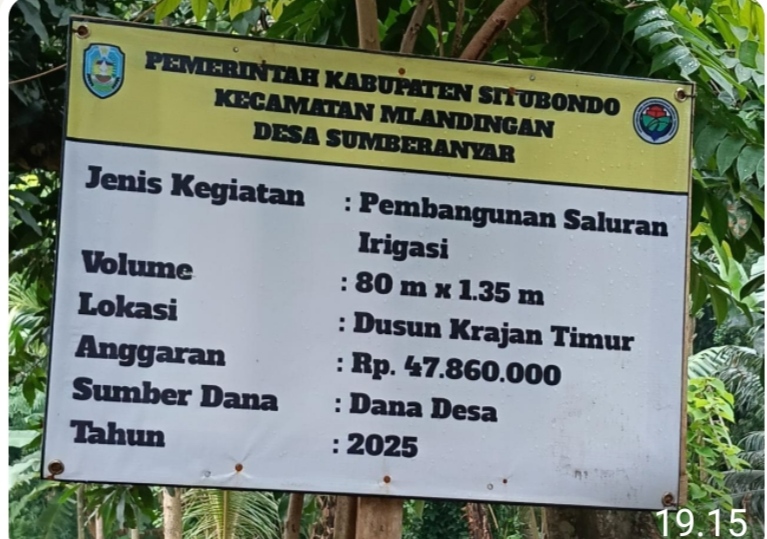 Pembangunan Saluran Irigasi Sumberanyar Hampir Rampung, Optimalkan Pengairan Lahan Pertanian ++++