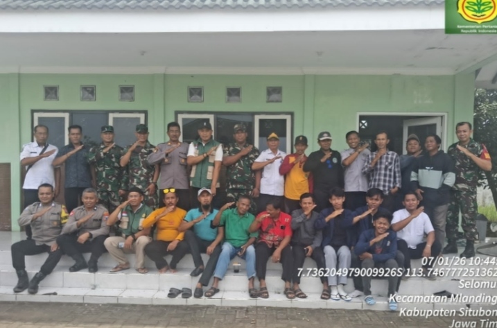 Tingkatkan Ketahanan Pangan Seluruh Lintas Sektor Mlandingan Ikuti Zoom Meeting Swasembada di BPP MLANDINGAN