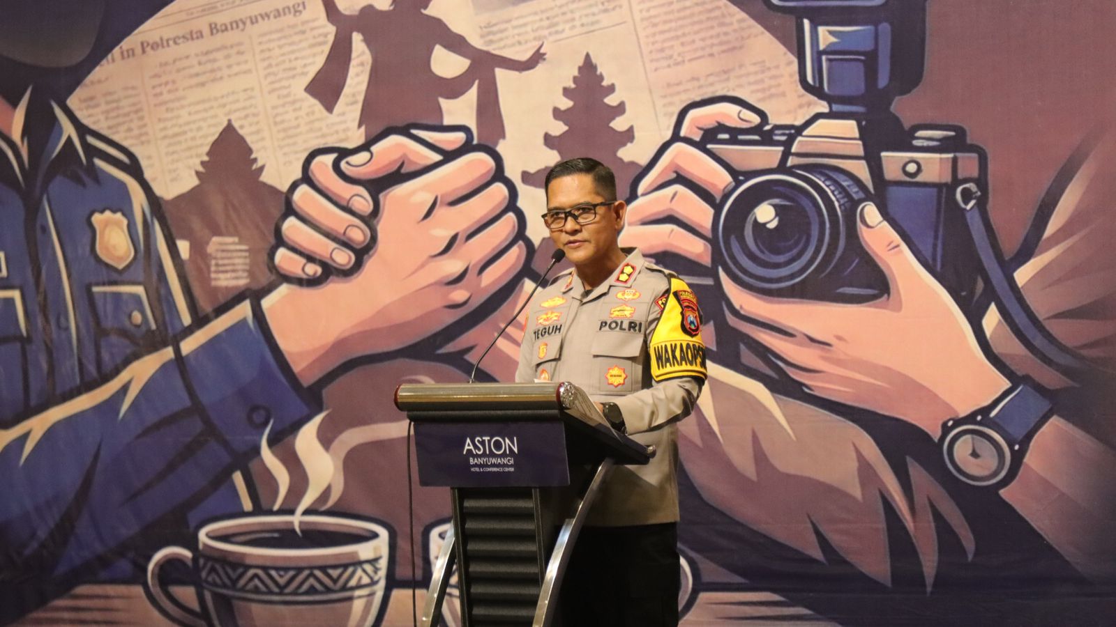 Peringati Hari Pers Nasional 2026,Polresta Banyuwangi Ngopi Bareng Insan Pers