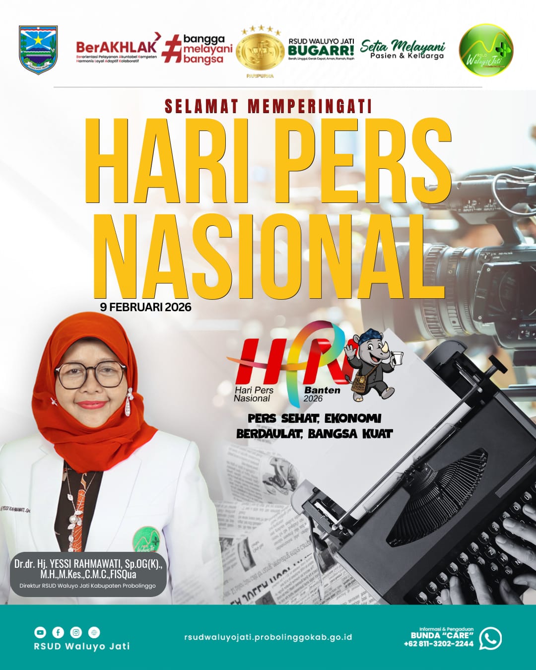 RSUD Waluyo Jati Kraksaan Komitmen Sebarkan Informasi Edukatif dan Terpercaya di Hari Pers Nasional 2026