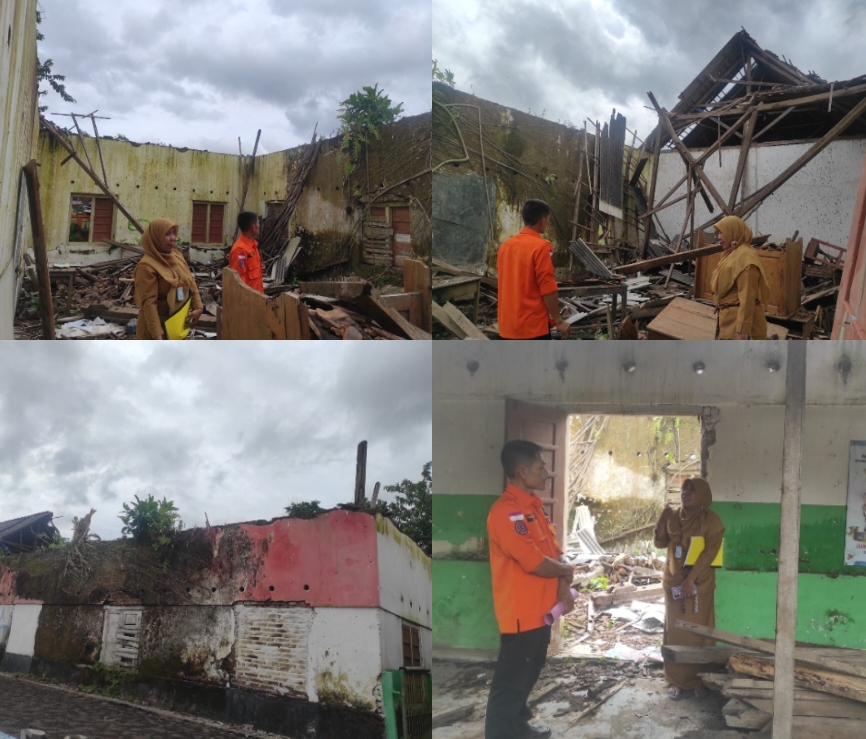 Tiga Ruang Kelas SDN Ambulu 04 Ambruk, 71 Siswa Terdampak; BPBD Lakukan Asesmen dan Koordinasi Lintas Sektor
