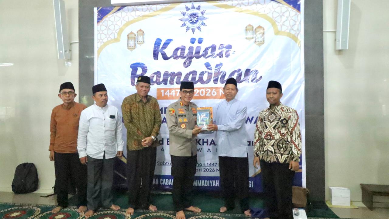 Pererat Silaturahmi,Kapolresta Banyuwangi Hadiri Kajian Ramadhan 1447 H PD Muhammadiyah