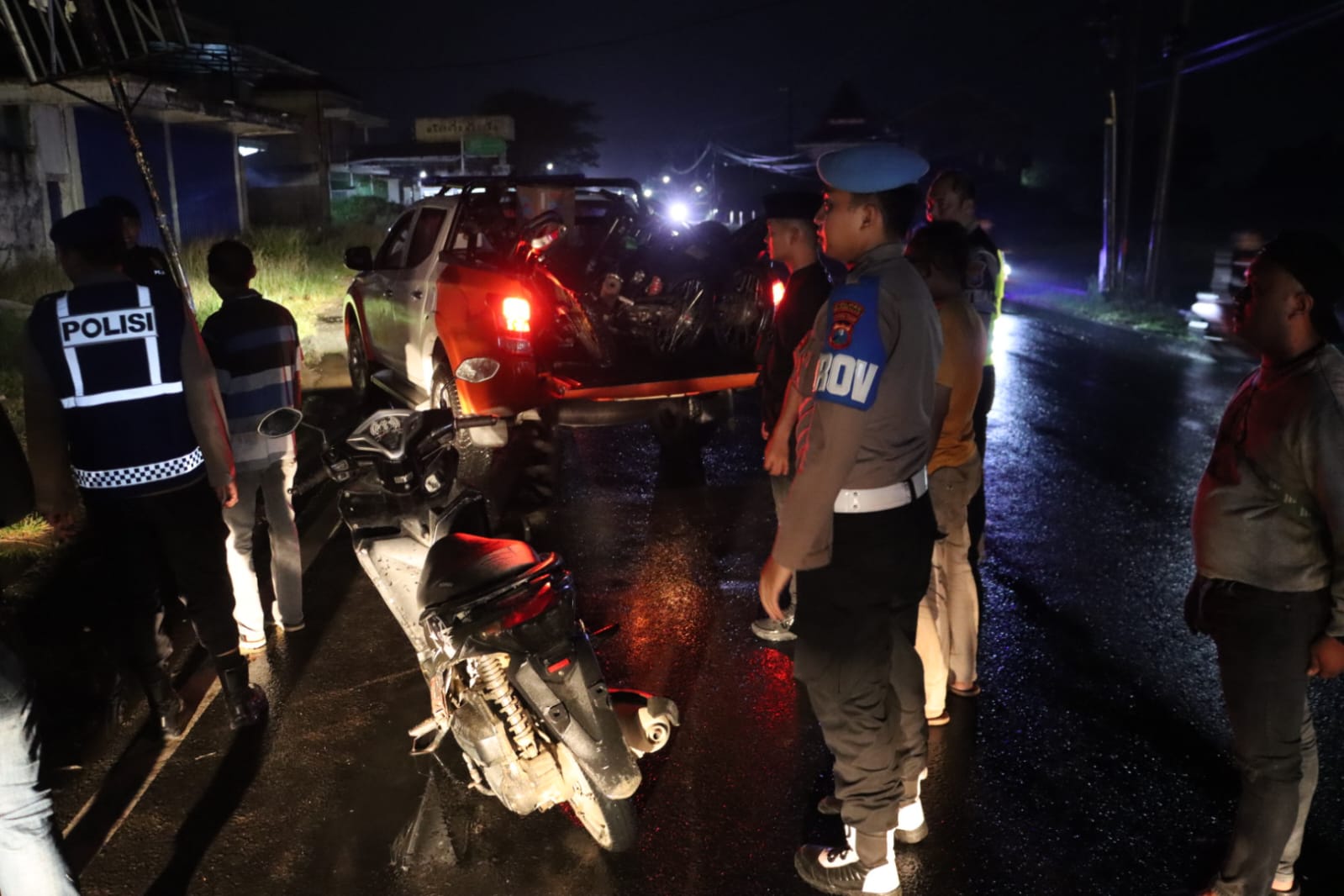Polres Bangkalan Gelar KRYD Bulan Suci Ramadhan 13 Motor Tanpa STNK Diamankan